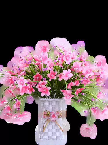 Цветочный горшок в скандинавском европейском стиле, имитация большого букета, шелковый цветок, обеденный стол, лилия, гостиная, пластиковое цветочное украшение, конференц-зал, семья