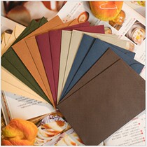 120 gr retro creative inns wind advanced senses Western-style upscale numb textured pure color red green brown thick envelope