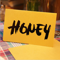 Creative business simple Christmas New Year thanksgiving birthday bronzing card retro thank you blessing card