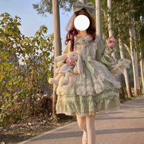 Lotata Han mushroom cool~spot original design Lolita dress lovely long sleeve op dress female summer
