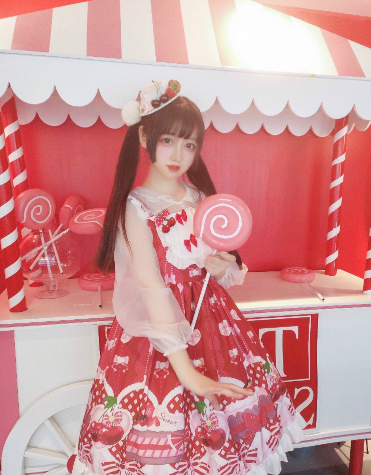 Han mushroom cold {spot} ~ original design Japanese Lolita Sweet afternoon tea cute hanging jsk dress woman