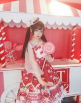 Han Mushrooms Cool {Spot} ~ Original Design Day Department Lolita Sweet Lower Afternoon Tea Cute Harnesses Jsk Dress dresses
