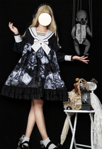 Han mushroom cool {spot} ~ original design Lolita Deal Diplomat dress dress winter dress for Halloween op