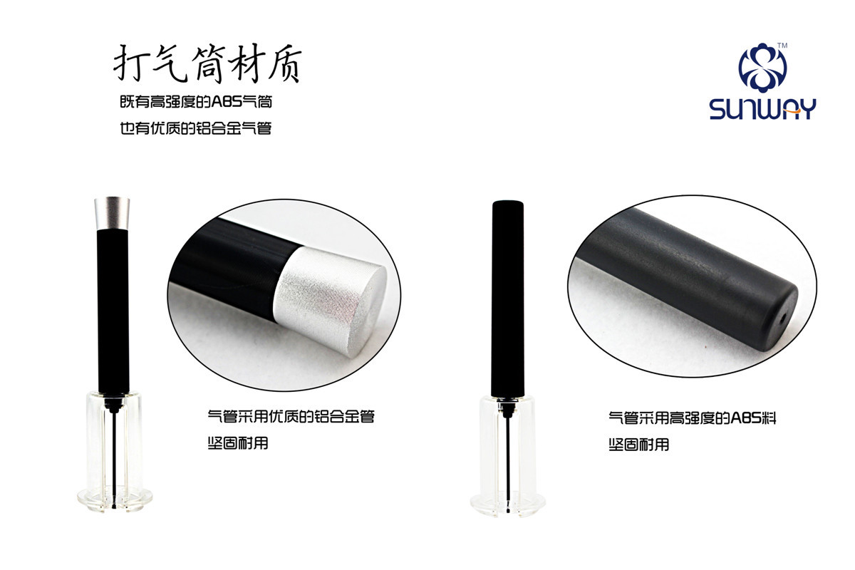 Dụng cụ mở chai khí nén Piston rượu vang chai mở chai khởi động máy bơm mở rượu sáng tạo ly rượu vang