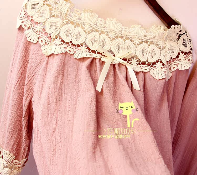 Pyjama pour femme en Coton à manches - Ref 2995169 Image 26