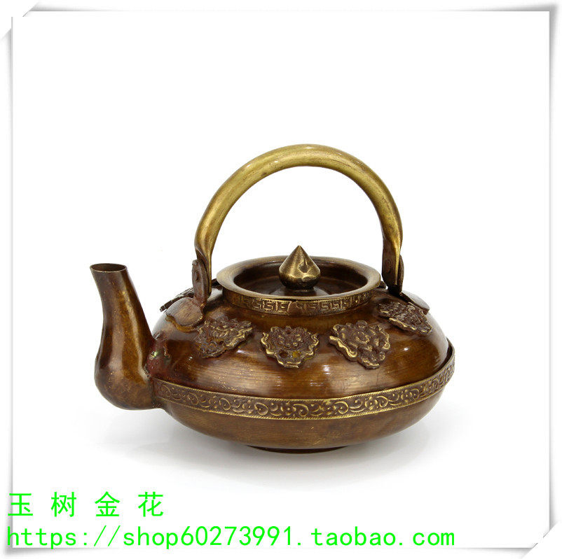 Handmade in India Red Copper Teapot Red Copper Teapot High 15 cm Width 15 cm