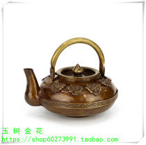Indian handmade copper teapot copper teapot 15cm high and 15cm wide