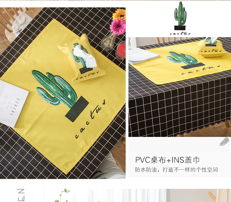 Bắc Âu không thấm nước vải bảng phong cách mục vụ bảng phụ vải khăn trải bàn bàn hình chữ nhật PVC hiện đại nhỏ gọn che khăn - Khăn trải bàn khăn trải bàn vintage