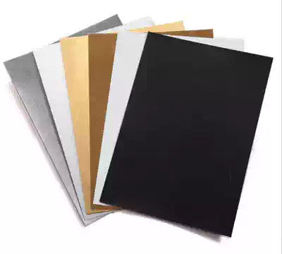 Photography cardboard, gold and silver, black and white, silver and gold A4 background paper, reflector, bright matte, light-absorbing, hook edge worker
