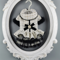 Black rabbit fur sleeve small fragrance Pet fur coat Cat dog clothes Pet autumn and winter clothes thick