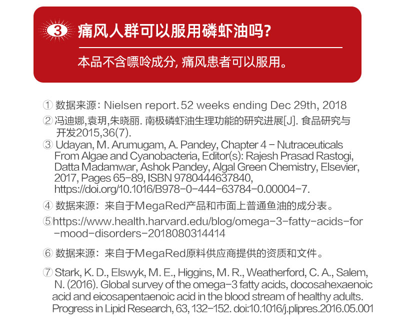 美国MegaRed脉拓欧米伽3南极深海磷虾油