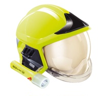 Methian fire helmet F1XF mid number yellow base section with lighting module 10158861 Fire rescue