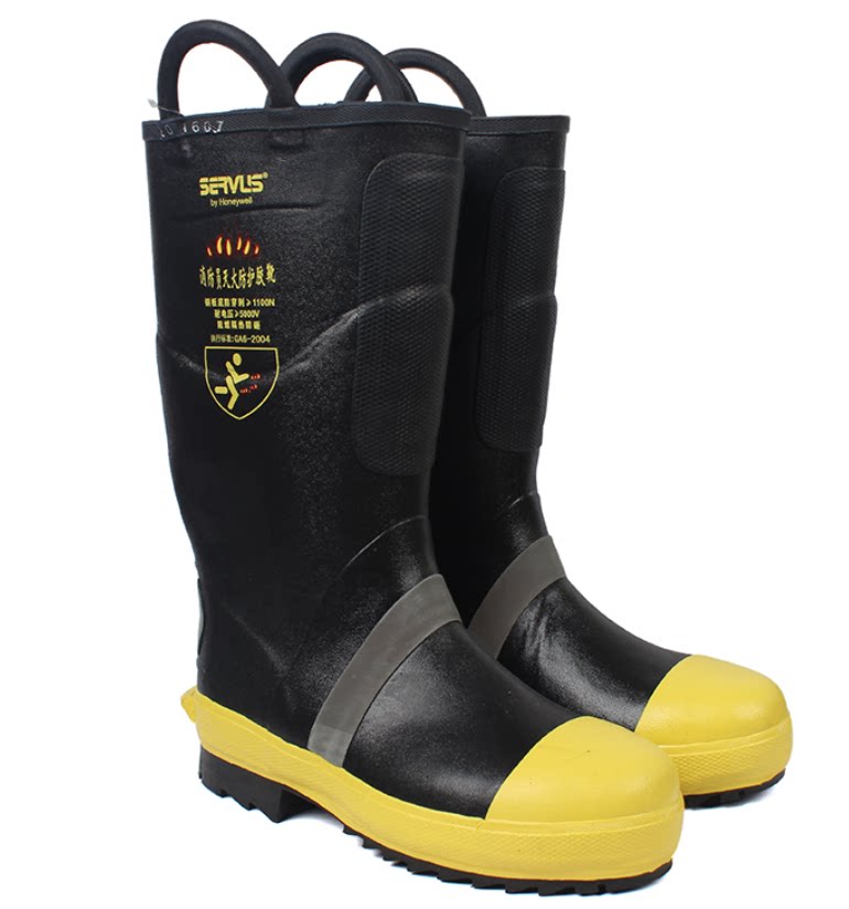 Honeywell RJX-10 Firefighting Combat Boots Made of Composite Flame-Retardant Rubber Material Waterproof, Smash, and Puncture - Taobao