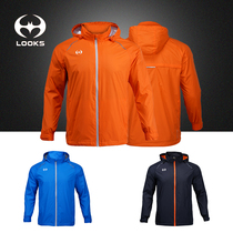 Luke Autumn Winter men and women parent-child football training suit running outdoor sports hooded windproof hooded windbreaker 3209