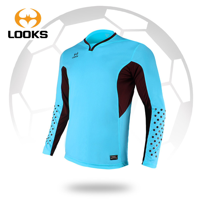 Lux spring and autumn men's and women's football clothing goalkeeper competition clothing sports running goalkeeper long-sleeved T-shirt 557