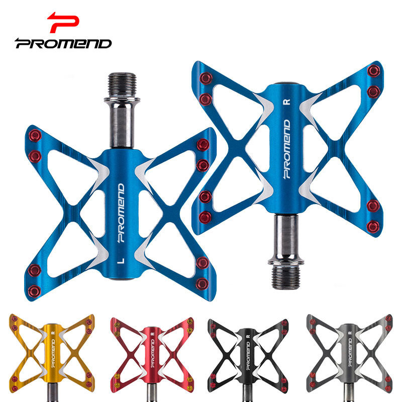 PROMEND bicycle pedal Butterfly mountain bike road bike aluminum alloy three Peilin lightweight pedal