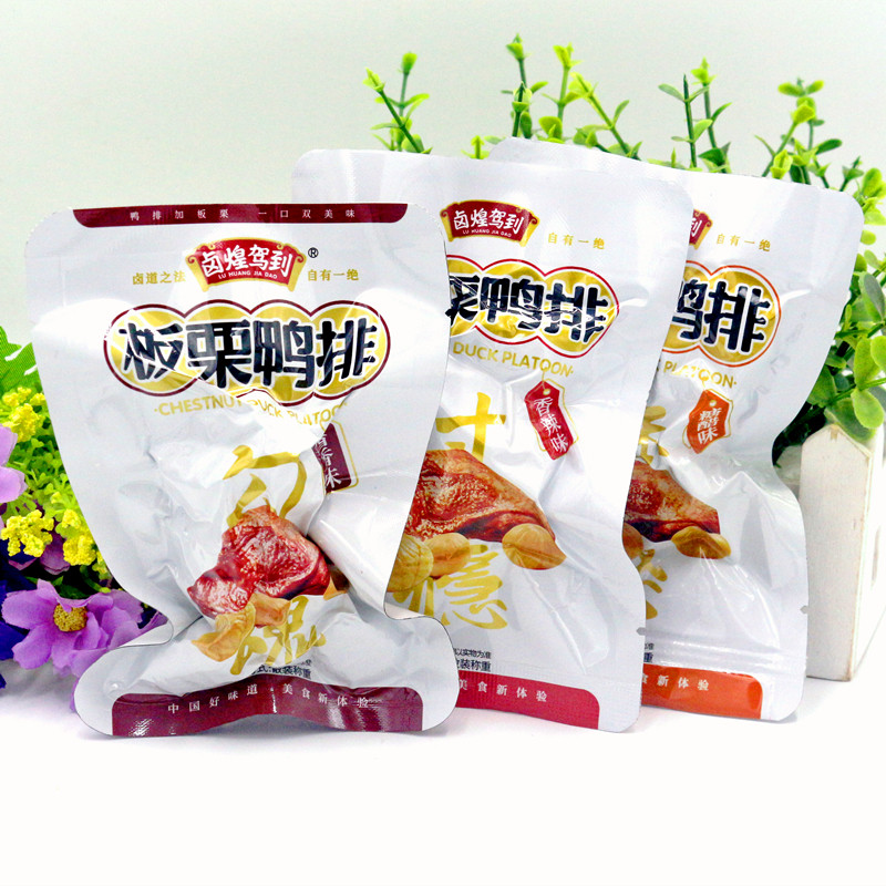 Halhuang driving to board Chestnut Duck 500g Duck Neck Duck Leg Sugar Vinegar flavor Spiced Spiced Duck Meat Little Tasty Zero Food