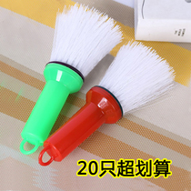 Kitchen household can hang long handle soft hair plastic cleaning decontamination dishwashing brush non-oil brush pot brush dish artifact