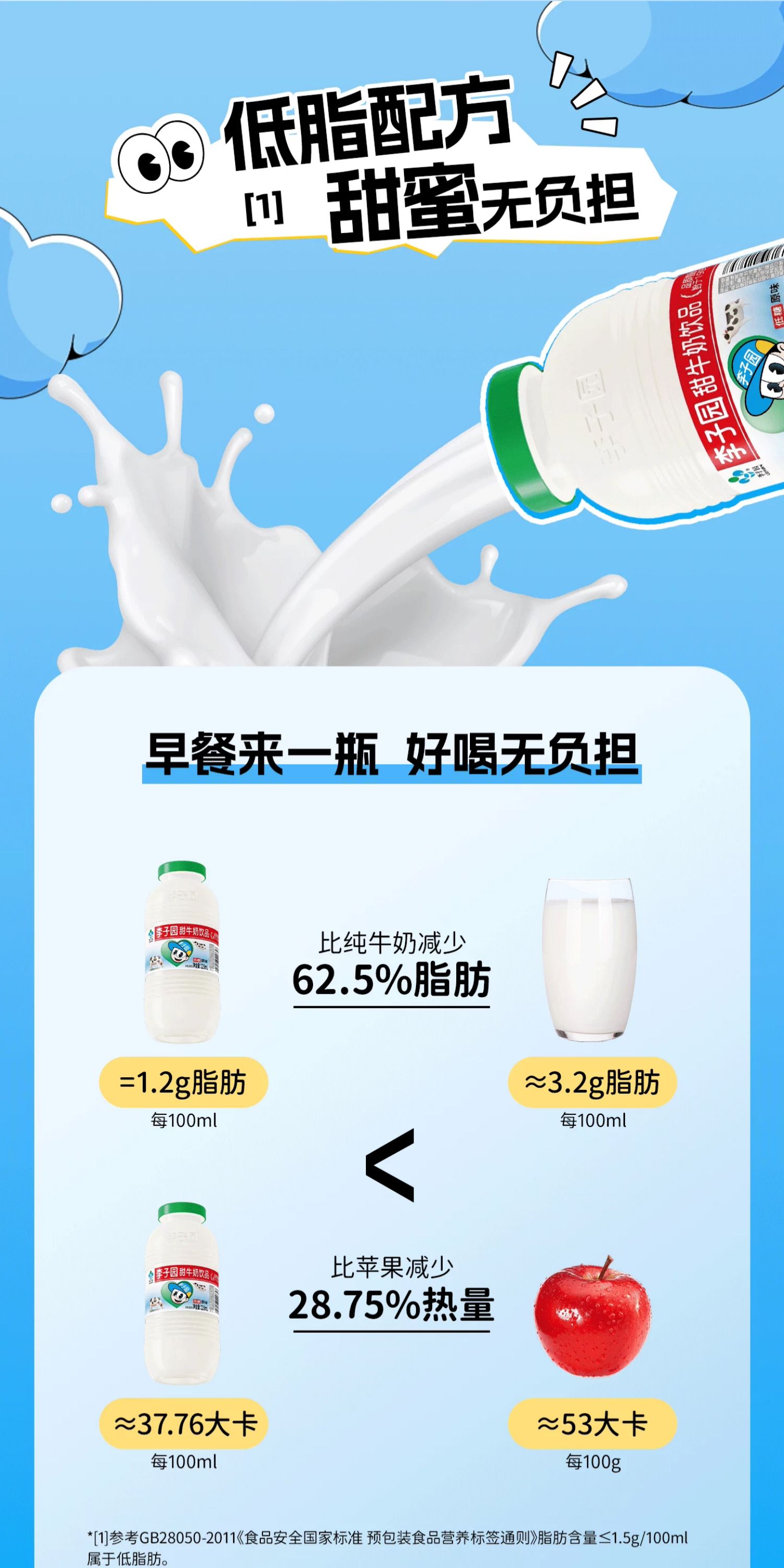 安享好物 安享E级含乳饮料-李子园甜牛奶