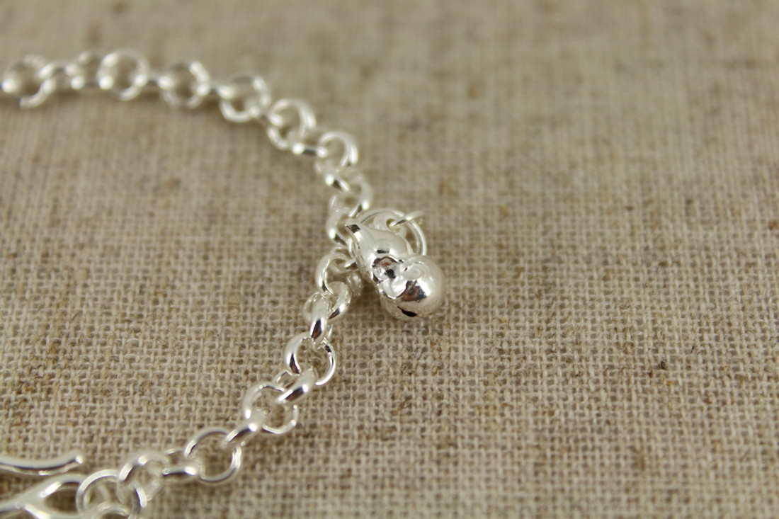 Bracelet de cheville Couple OTHER   en Argenterie - Ref 3102542 Image 5