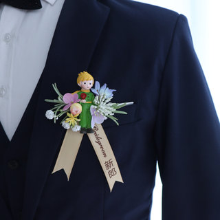 Оригинальный лесной мультфильм Куроми Мелодия, маленький принц, жених и невеста, наручные цветы, свадебный корсаж, детская брошь