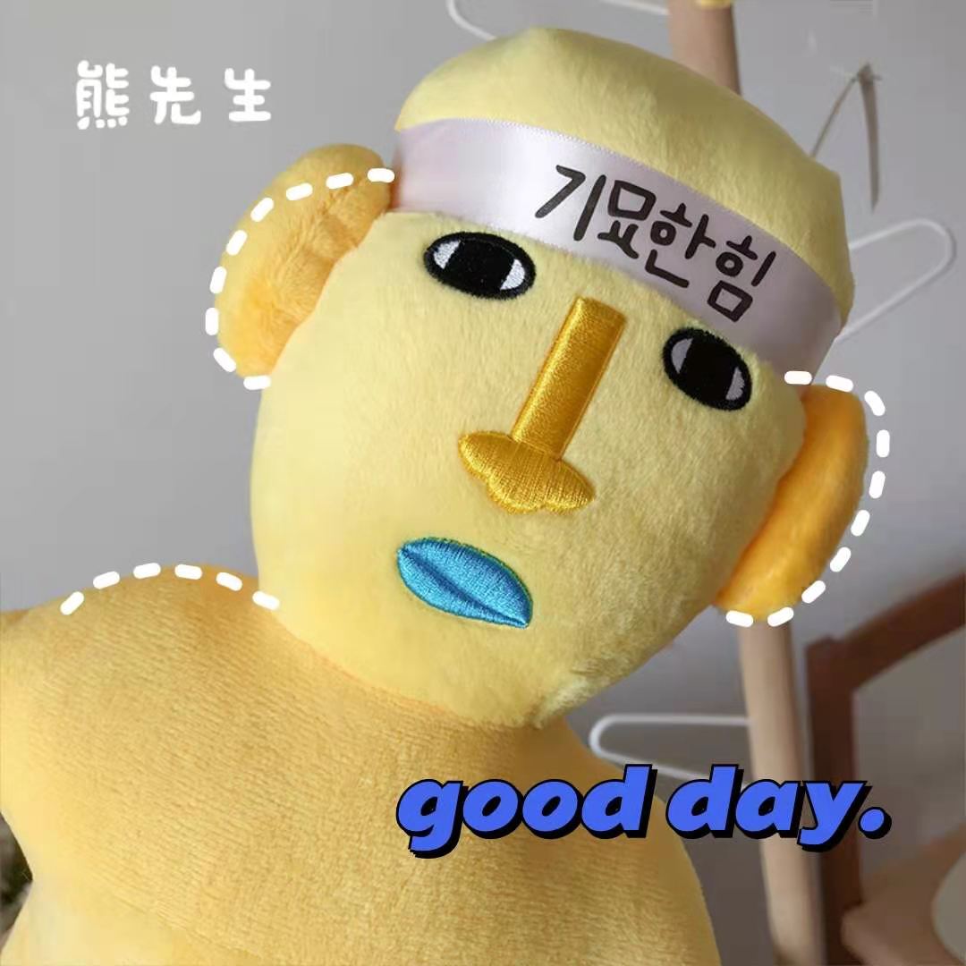 Korean Net Red Dude New West travels the wonderful man around the doll with a doll to hold a pillow birthday present