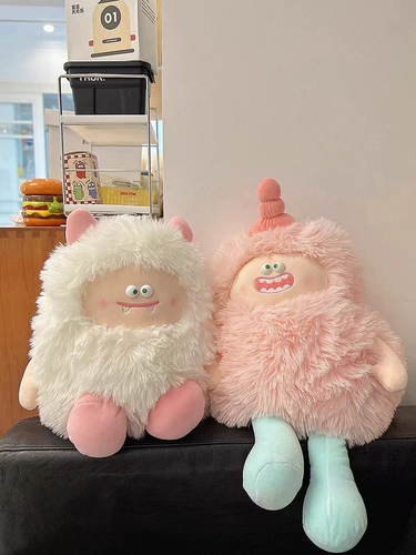 Забавная кукла, плюшевая подушка, милая детская игрушка для сна, монстрик, большие глаза, подарок на день рождения