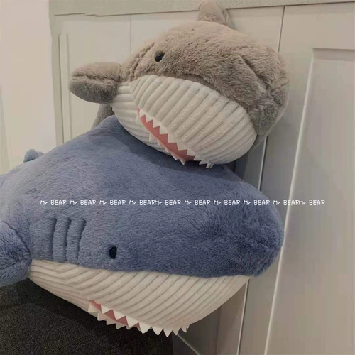 Акула, плюшевая подушка, игрушка, милая тряпичная кукла для сна, подарок на день рождения