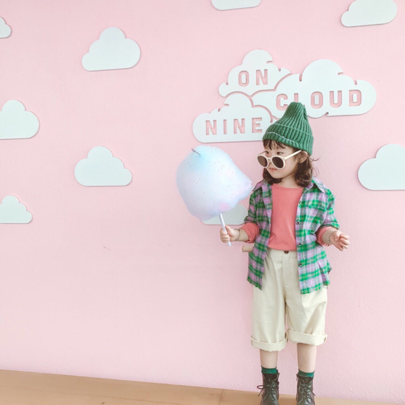 Phong cách trang nhã Quần vải trẻ em Hàn Quốc cotton trẻ em và vải lanh viền cotton và áo sơ mi vải lanh 2019 mùa thu phong cách mới - Áo sơ mi áo sơ mi lót lông trẻ em