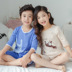 Trẻ em Home Mang Set 2020 Sleeve quần mùa hè cho trẻ em bé bông Pajama Pajama Set 5038. 