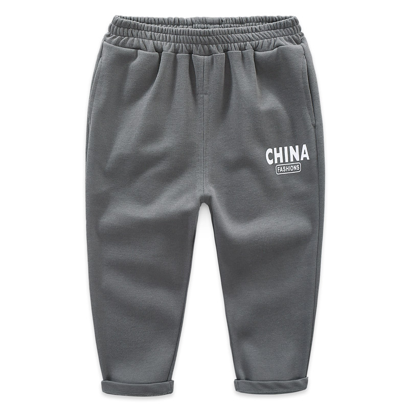 Chàng trai sweatpants bông quần âu 2020 mùa xuân và mùa thu trẻ em dệt kim quần bé trai bé thể thao quần 6563.