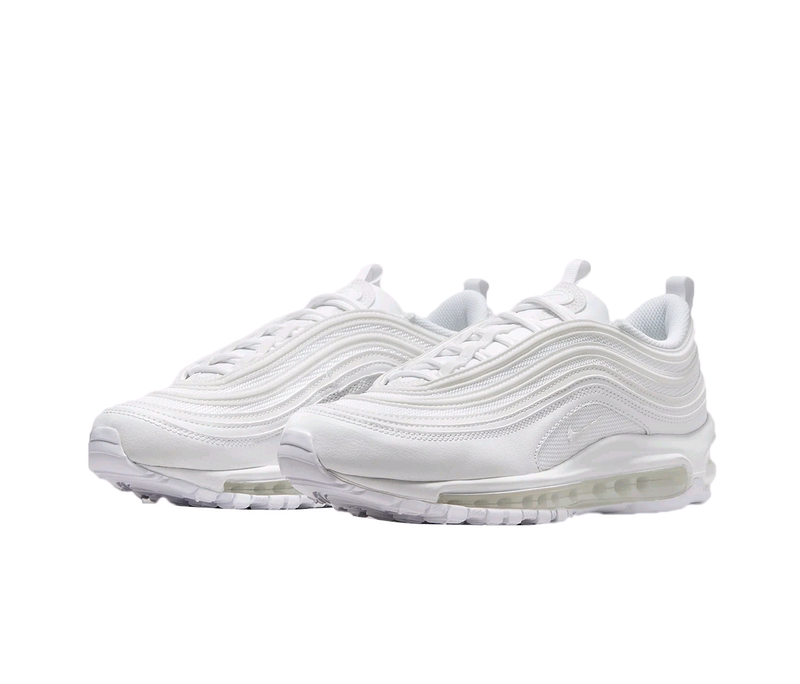 Nike Air Max 97 Retro Low-Top Casual Running Shoes for Women, White, Li Shui Ff Warehouse