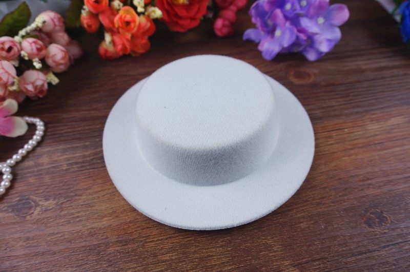 Lolita headdress handmade DIY diameter 17cm height 3cm flat hat embryo British fashion girls top hat
