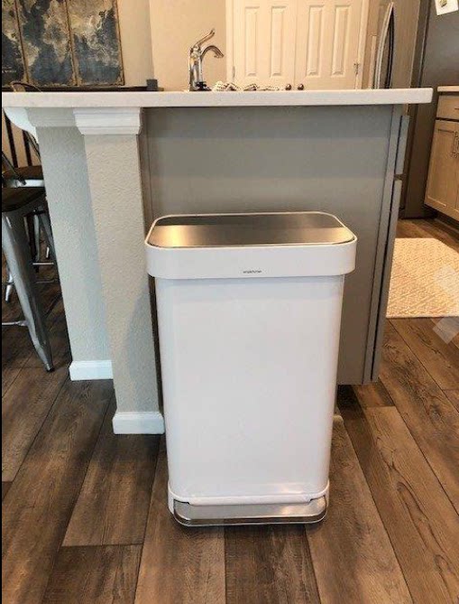 Spot simplehuman 45 55 liters light luxury high-end living room kitchen pedal stainless steel trash can