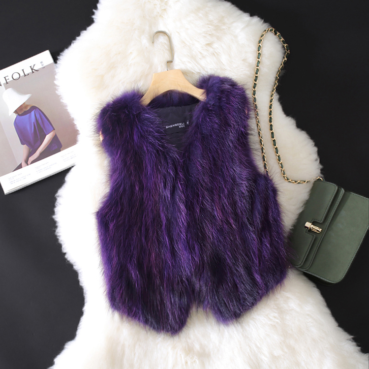 Chống mùa đặc biệt cung cấp Haining new fur vest fur coat bọ cạp fox fur giải phóng mặt bằng nữ Slim fur áo khoác nữ lót lông