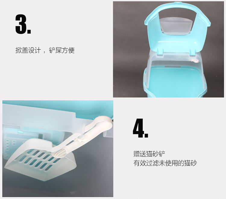 Mèo xả rác nhà vệ sinh hai lớp kèm theo đầy đủ ngăn kéo lật ngăn kéo loại gỗ thông lớn mùn cưa cát để gửi xúc mèo - Cat / Dog Beauty & Cleaning Supplies 	lược chải lông rụng cho chó