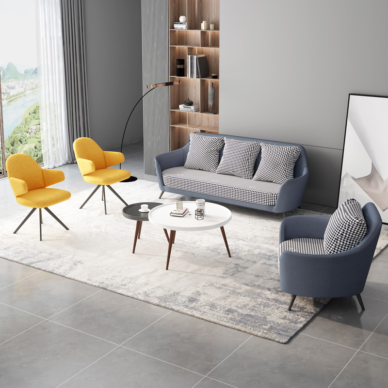 Nordic minimalist office sofa leisure modern business reception room reception area lounge area hotel shop sofa