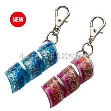 (Xiaoyuan R-G) Japanese chacott artistic gymnastics hanging decoration key button-colored strips (gold powder)