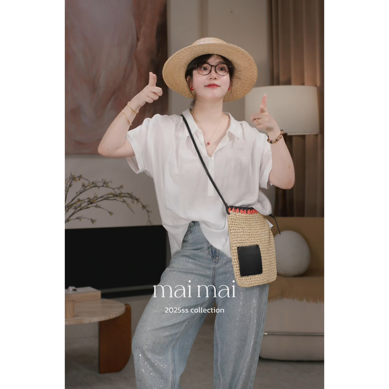 [Buy Zheng] Yunduo 2025 Summer New Casual Loose Accessible Luxury High-End Sun Protection Shirt