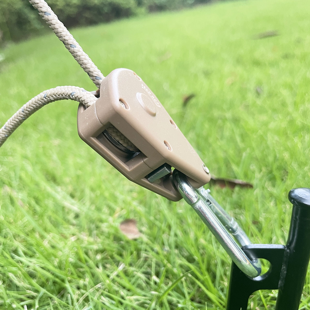 厚さ4mm、長さ5mのキャノピー用風ロープ、引きロープ、滑車アジャスター、テント固定式反射風ロープ、吊り上げロープ