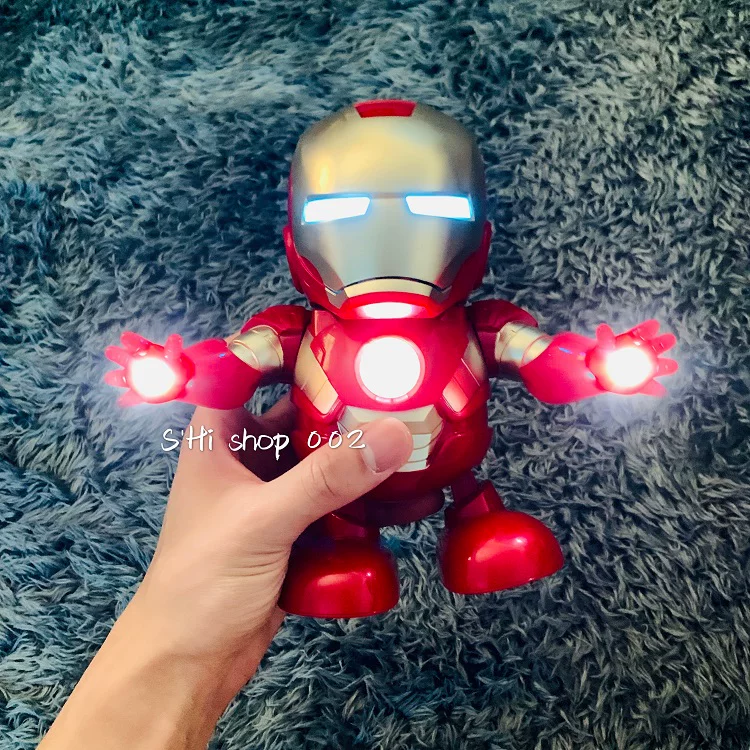 Танцевальный робот, легкий музыкальный электр toy, Marvel, подарок на день рождения