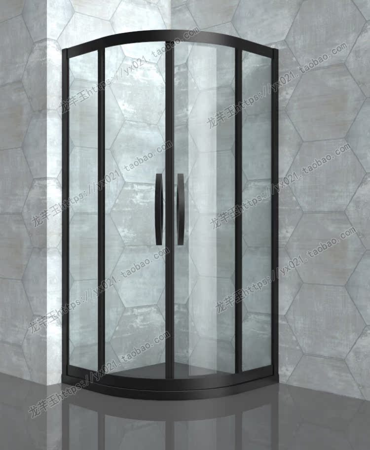 Usd 211 07 Stainless Steel Fan Shaped Black Shower Room Rose Gold