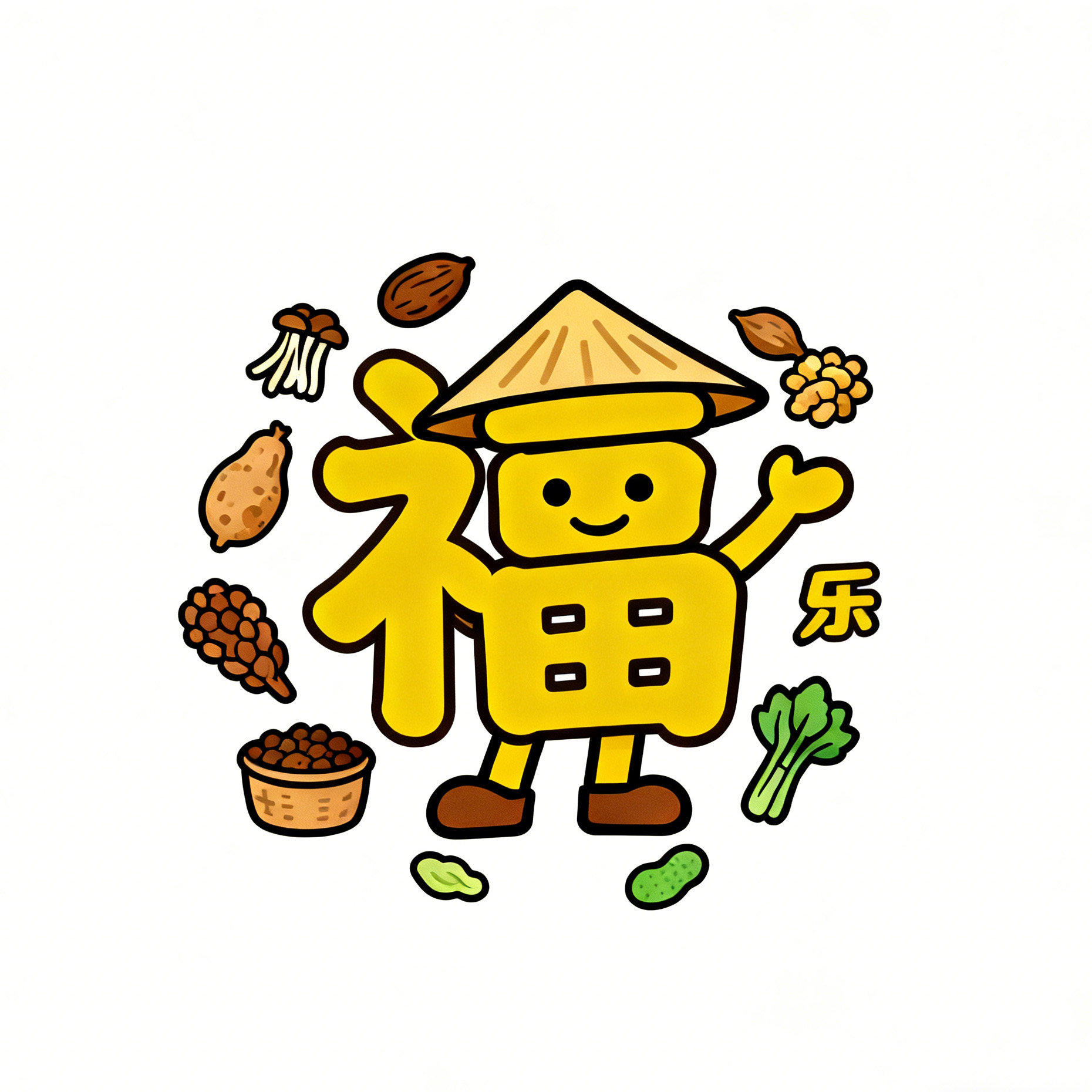 福乐干货店的LOGO