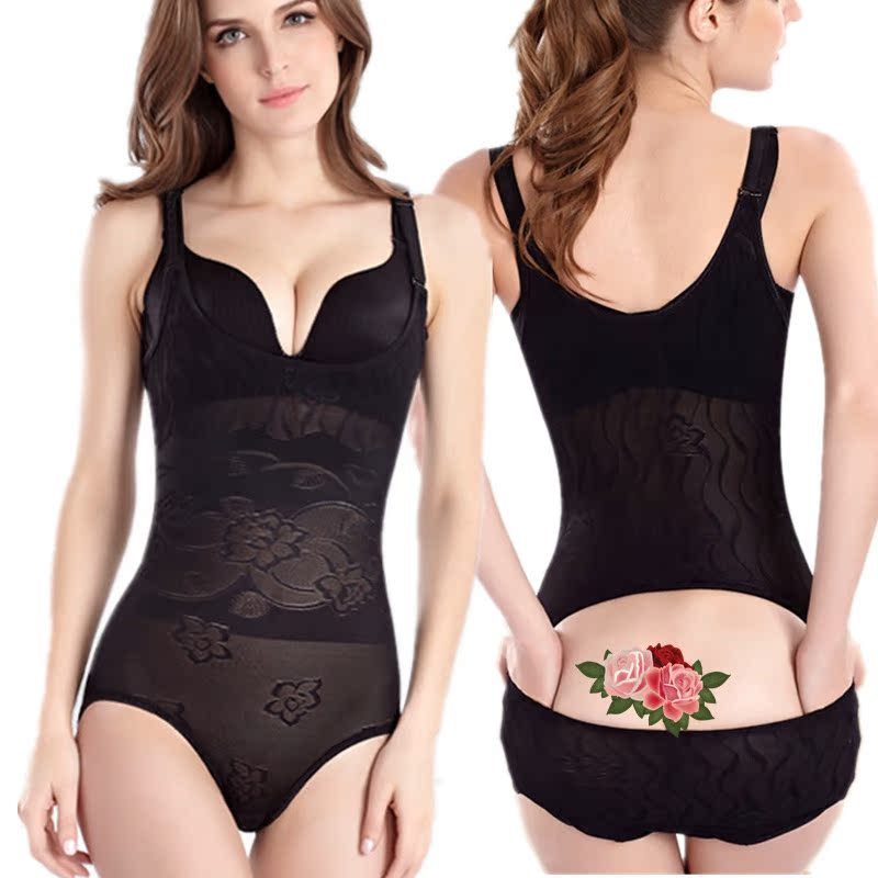 Mùa hè siêu mỏng sau sinh tam giác jumpsuit corset ladies hông hỗ trợ ngực cơ thể ngực eo corset đồ lót