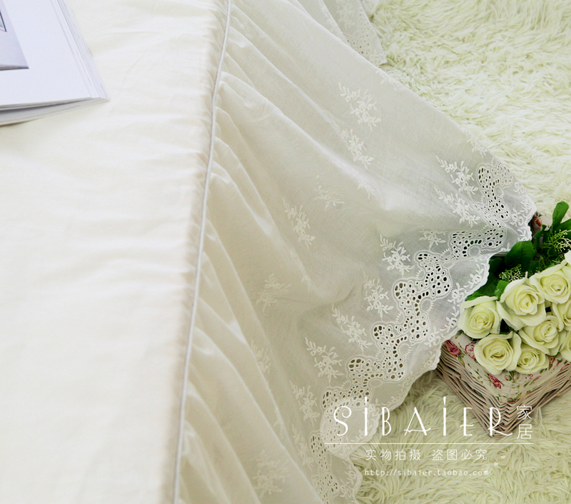 Phong cách Hàn Quốc hoang dã cotton cotton đơn giường ga trải giường 1,5M1,8M giường 2M đề nghị - Váy Petti váy giường khách sạn