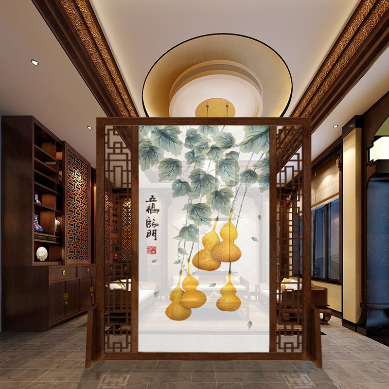 Chinese Style Screen Dining Room Partition Office Solid Wood Genguan Bedroom Shelter Shelter Home Brief modern hotel seat screen 