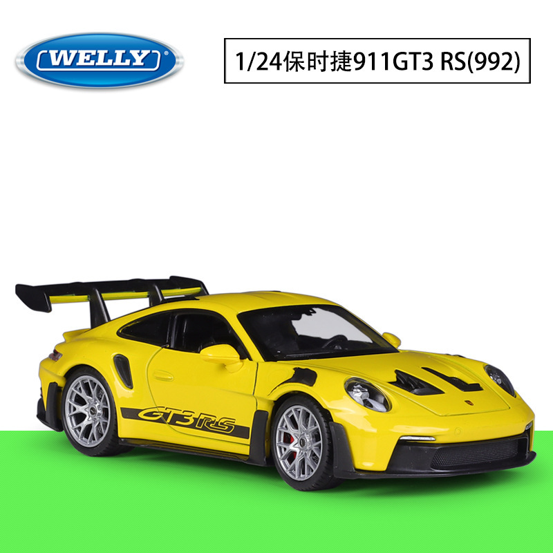 Willy 1:24 Porsche 911 Gt3Rs (992) Sports Car Simulation Alloy Finished Car Model Toy Gift Willy 1:24 Porsche 911 Gt3Rs (992) Sports Car Simulation Alloy Finished Car Model Toy Gift