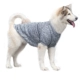Большой собачий шерстяной свитер серого белого