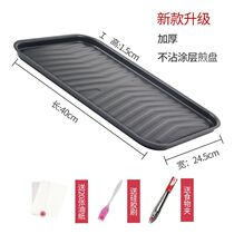 Bakeware iron plate barbecue tool accessories household barbecue pan Korean non-stick frying pan outdoor charcoal barbecue tray