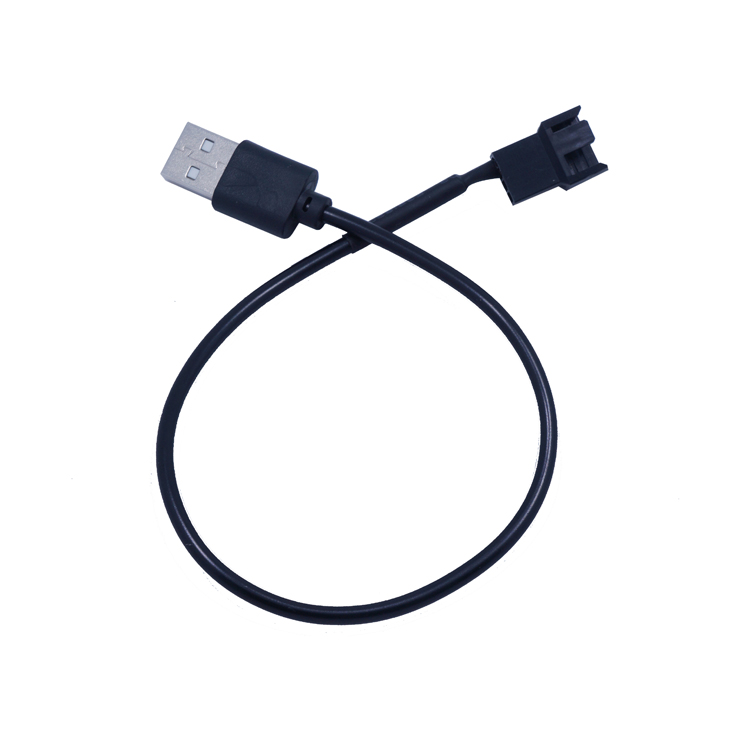 USB transfer 4Pin Host shell Fan switching line 12V converted 5V Cooling fan line USB fan switching line